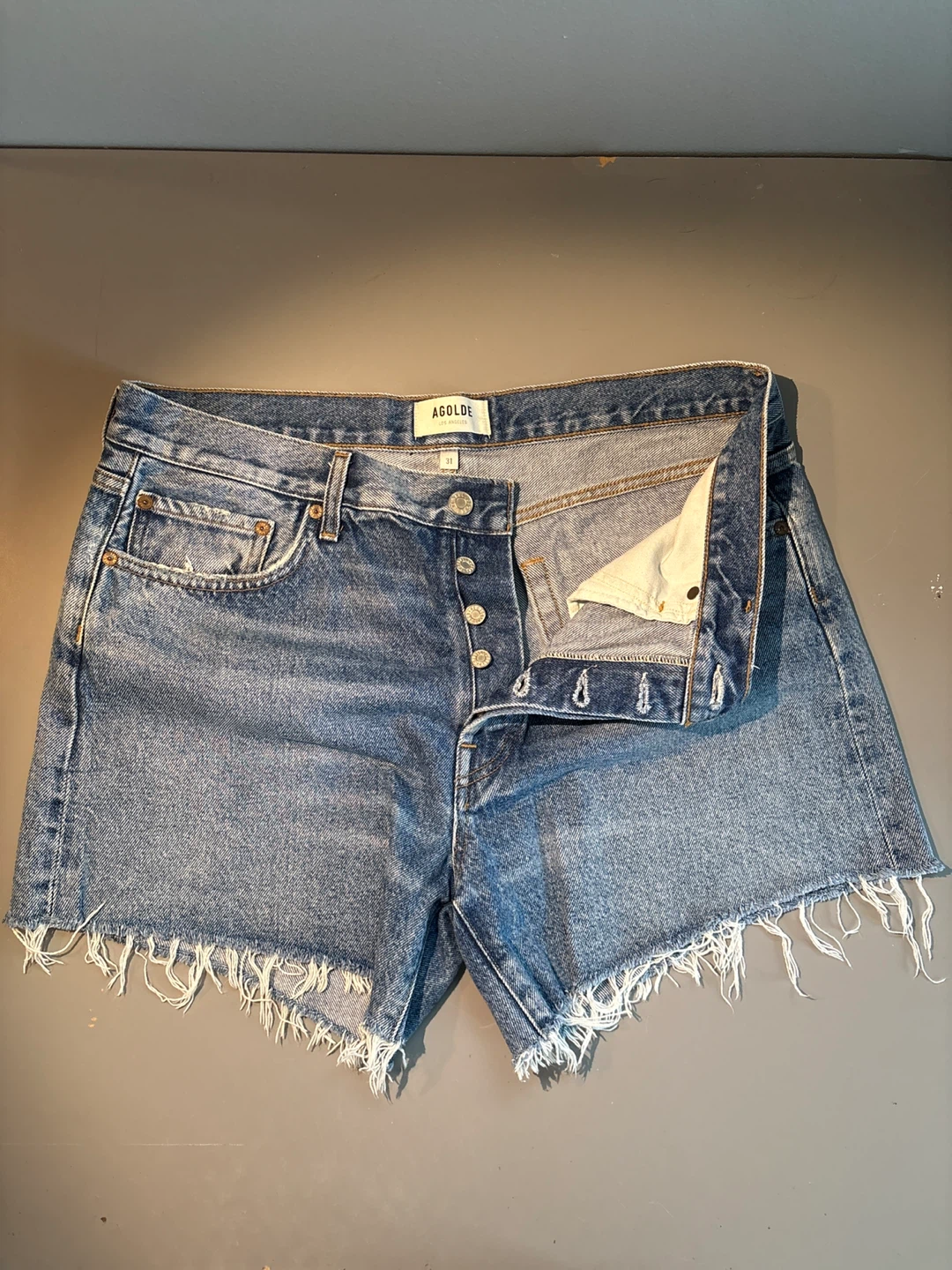 AGOLDE Denim Cutoff Jean Shorts