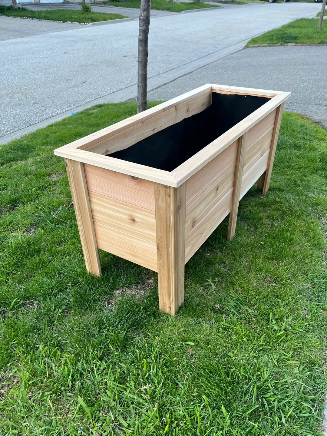 Handcrafted Raised Cedar Planter (Large) - photo 4