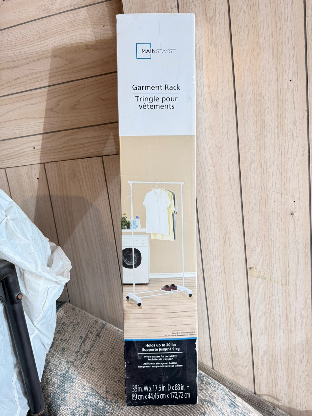 Not used- Mainstays Garment Rack