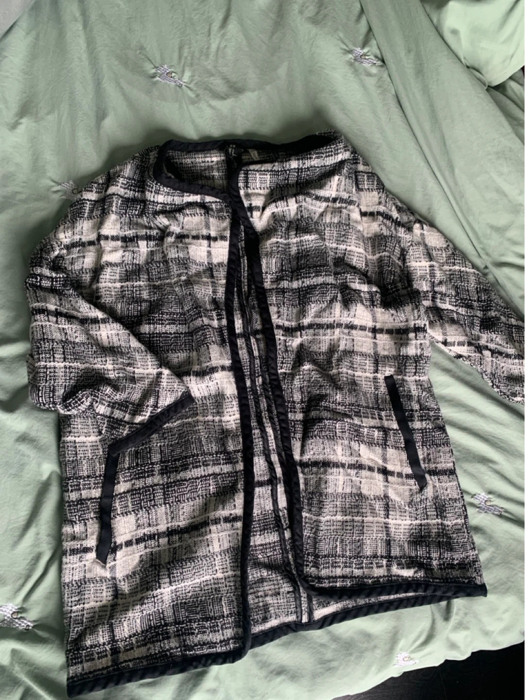 Tweed Blazer Jacket - Medium