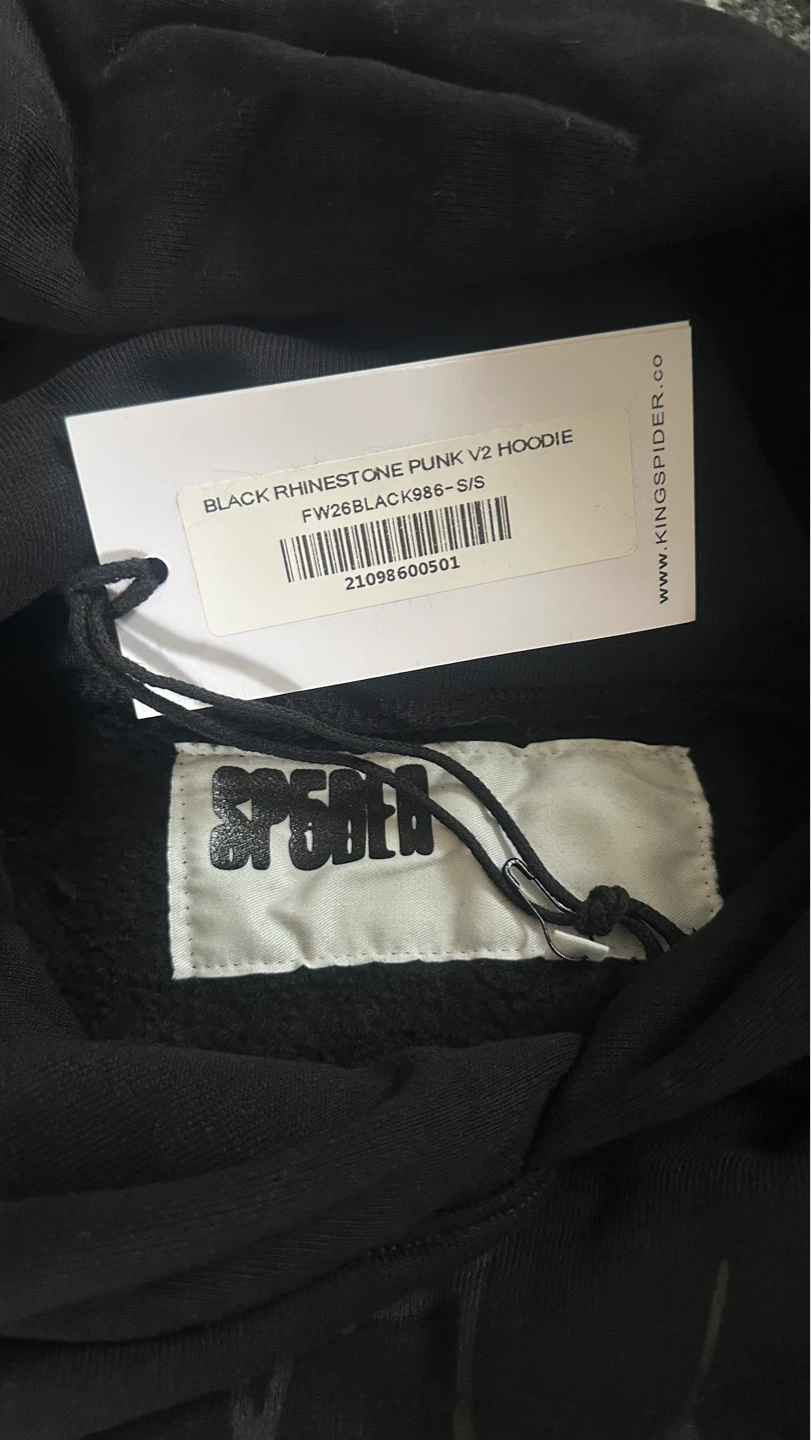 Black V2 sp5der hoodie - photo 4