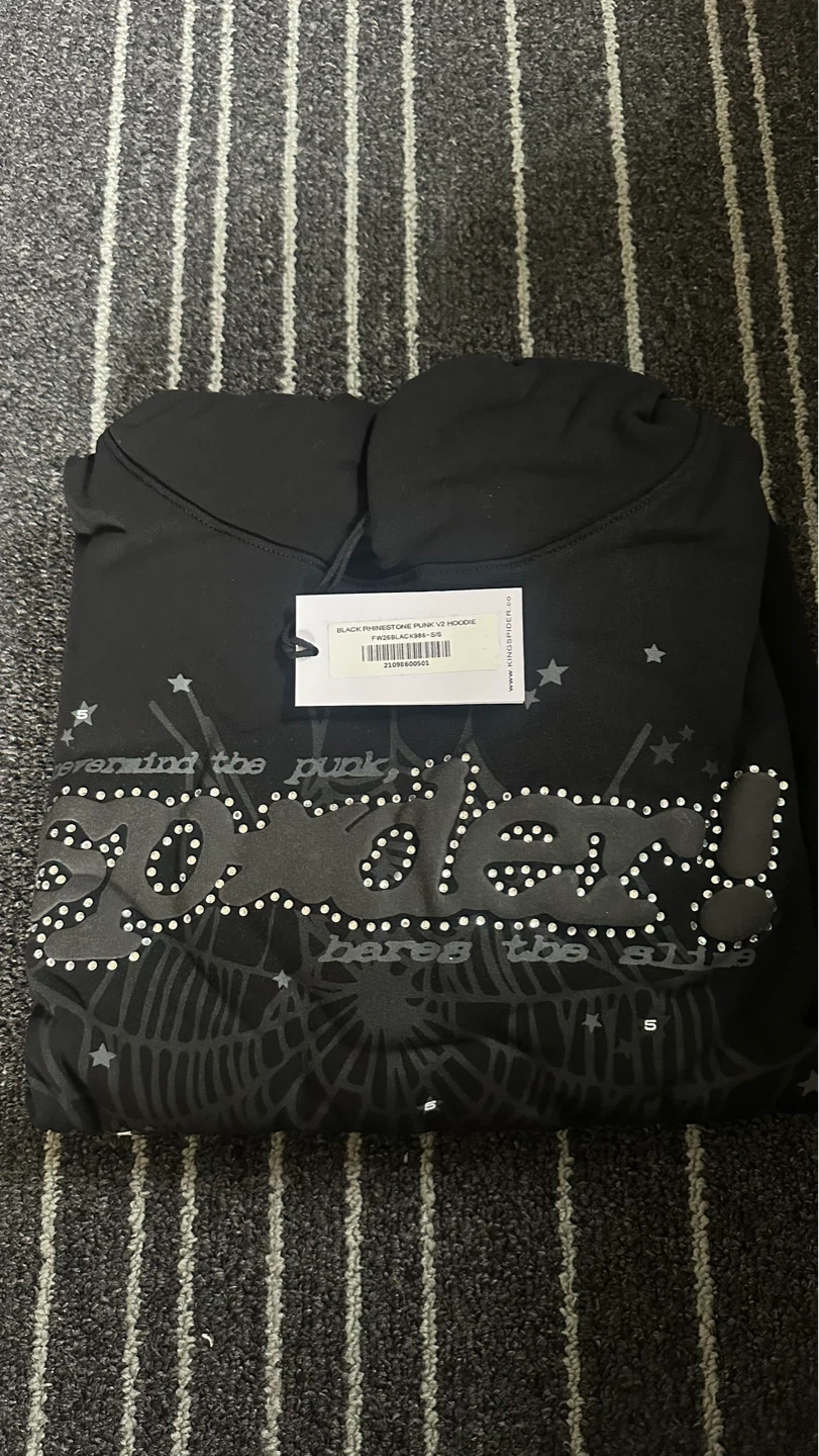 Black V2 sp5der hoodie - photo 2