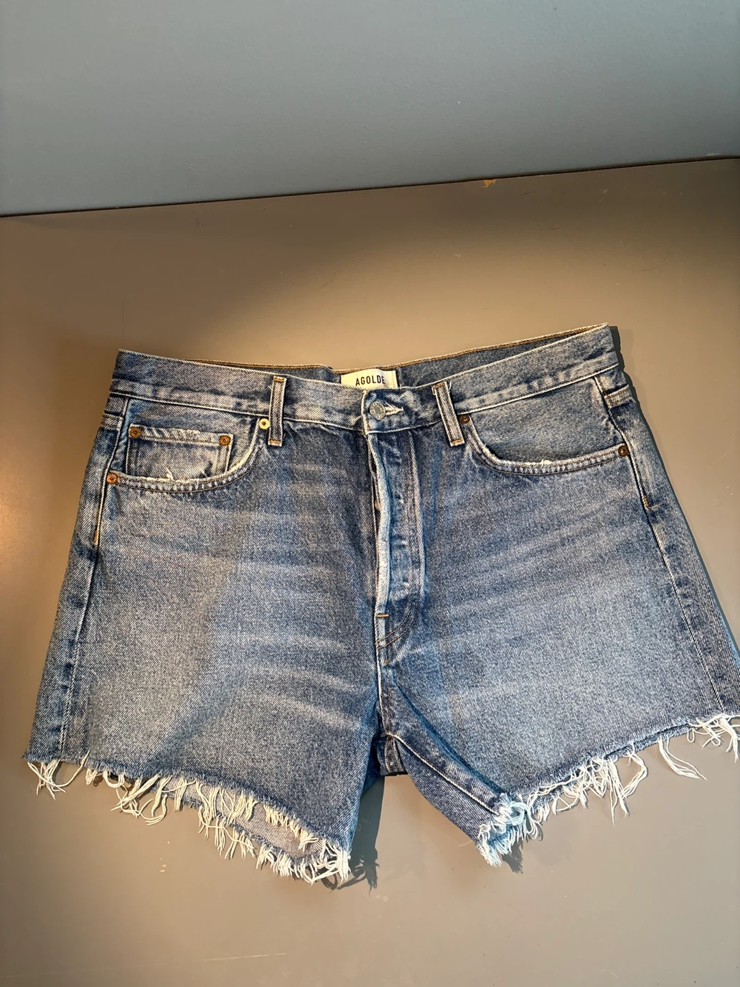 AGOLDE Denim Cutoff Jean Shorts - photo 3