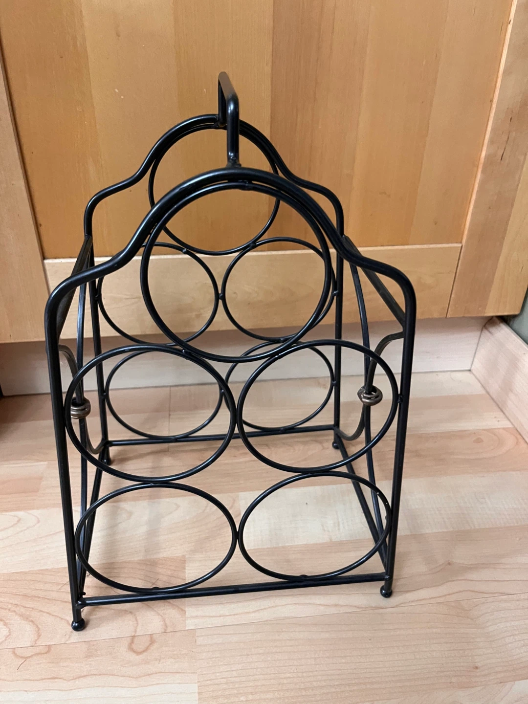 Decorative Metal Wine Rack Sturdy
