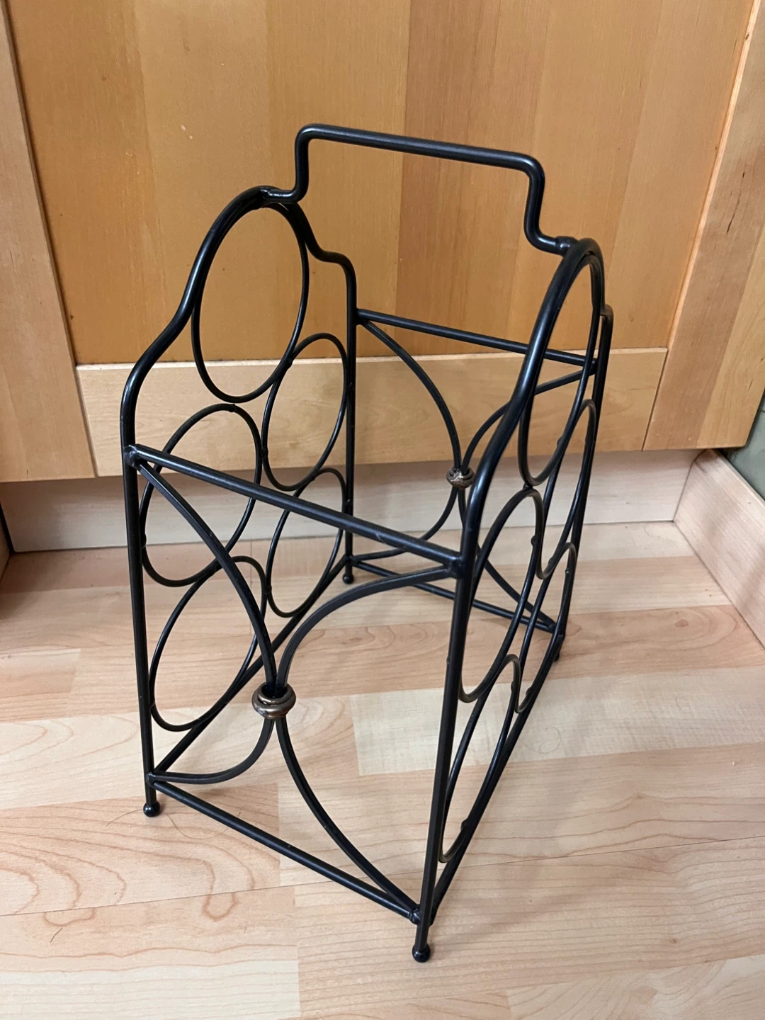 Decorative Metal Wine Rack Sturdy - photo 2