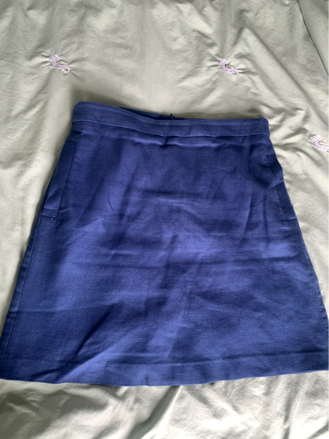 Massimo Dutti Blue Mini Skirt