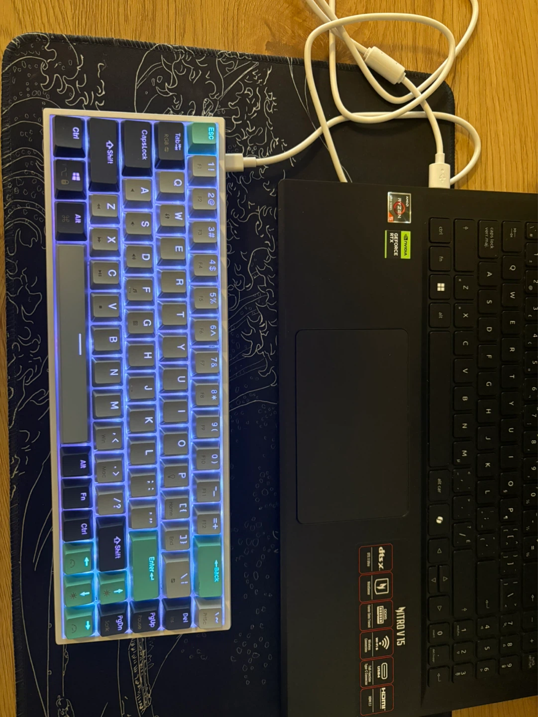 SURMEN 60% Mechanical Keyboard-RGB/Backlit(Good Condition)