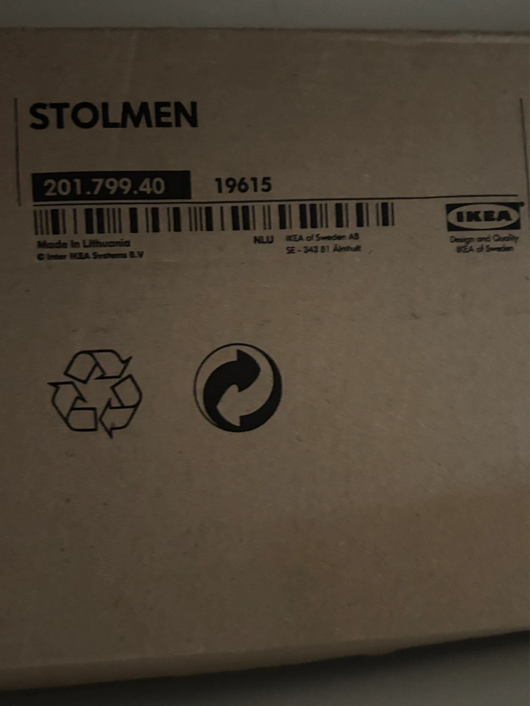 IKEA STOLMEN Shelving Unit with Drawer Unit