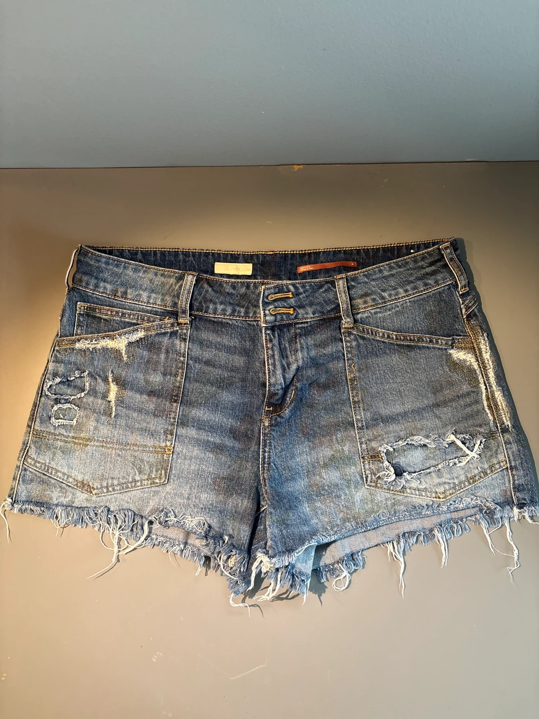 Denim Distressed Shorts