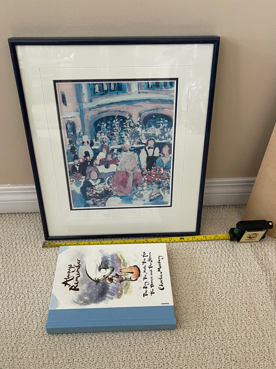 Framed "Always Remember" Book Cover Art Print