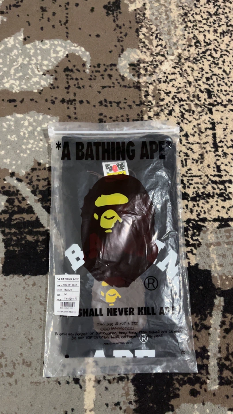 A Bathing Ape T-Shirt Black Size M