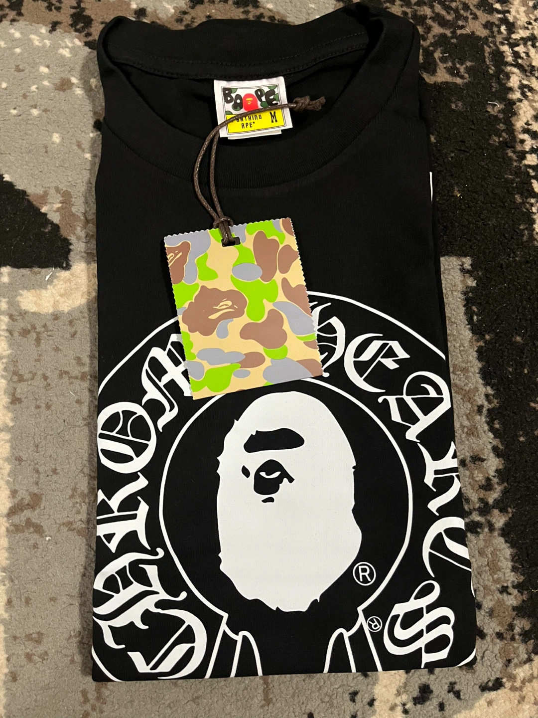 A Bathing Ape x Chrome Hearts T-Shirt Black Size M - photo 4