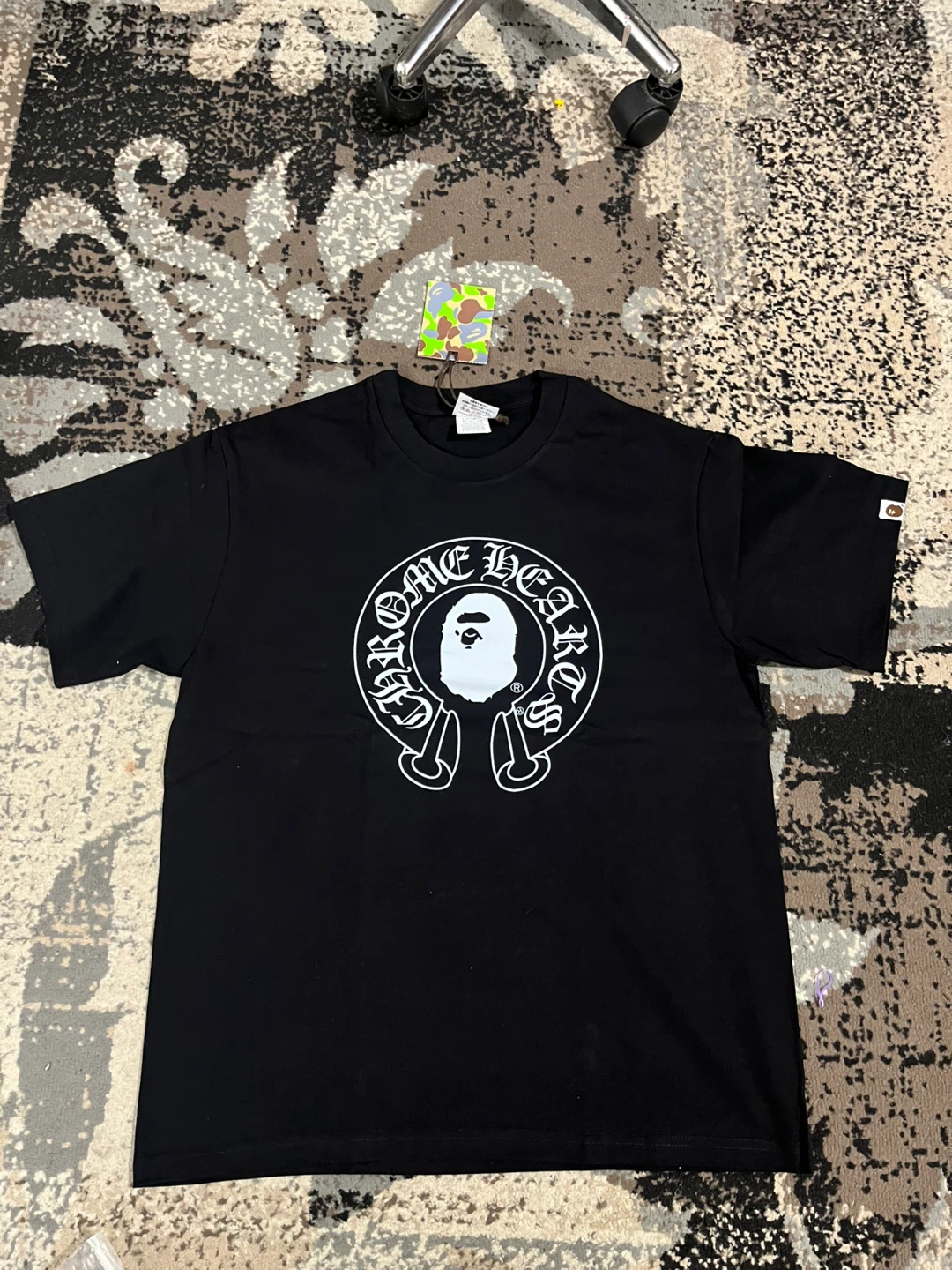 A Bathing Ape x Chrome Hearts T-Shirt Black Size M - photo 5