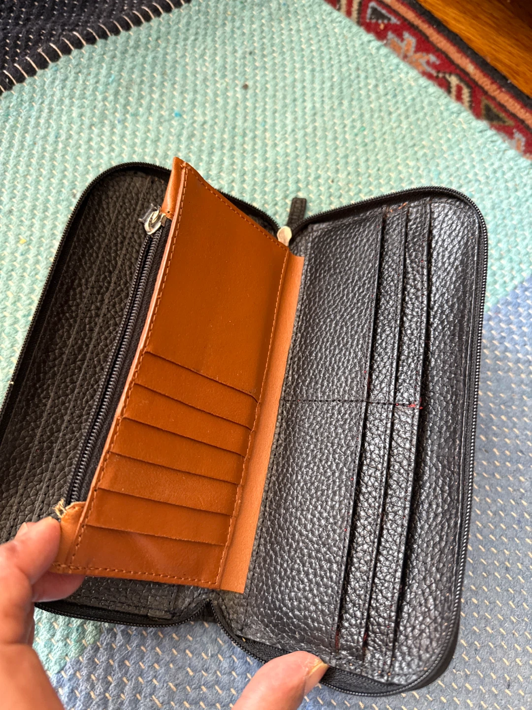 Cleo & Patek Italy Leather Zip Around Wallet - photo 4
