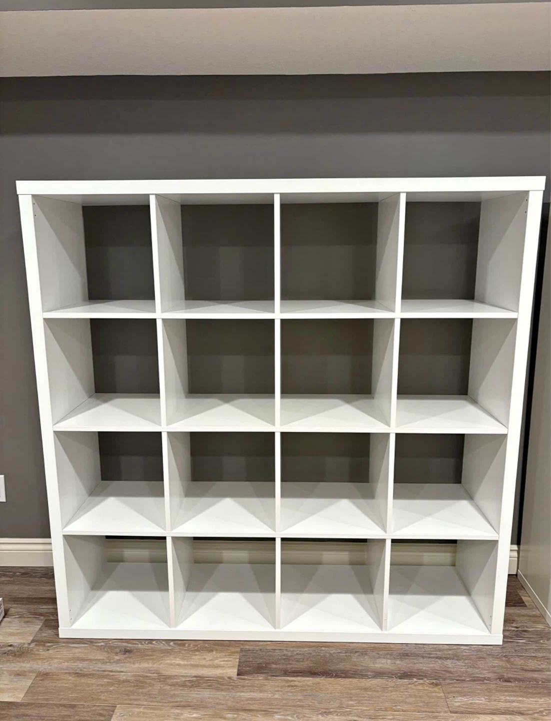 IKEA KALLAX 4x4 bookshelf in white