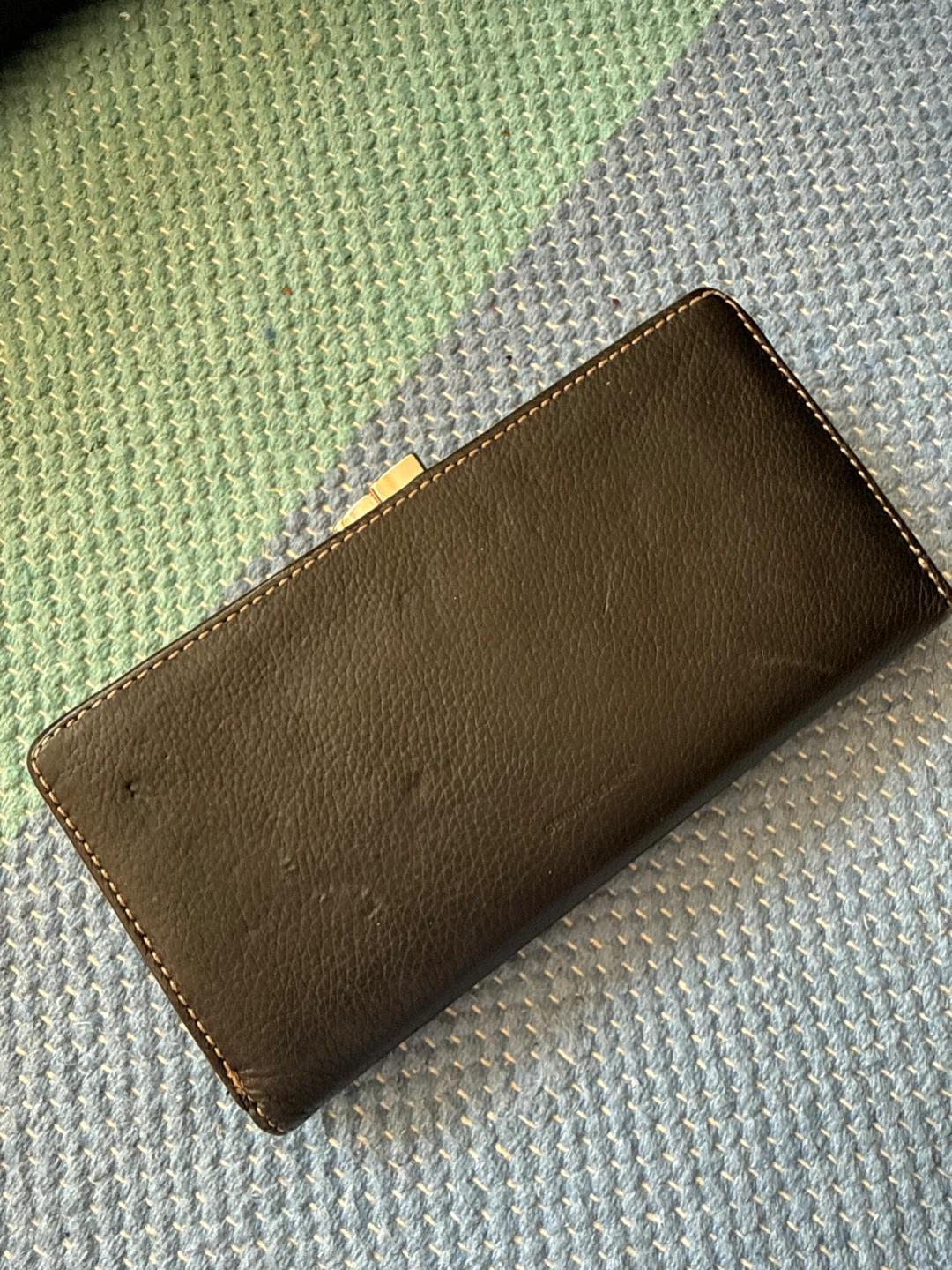 Black Genuine Leather Clutch Wallet with ID Window - photo 2