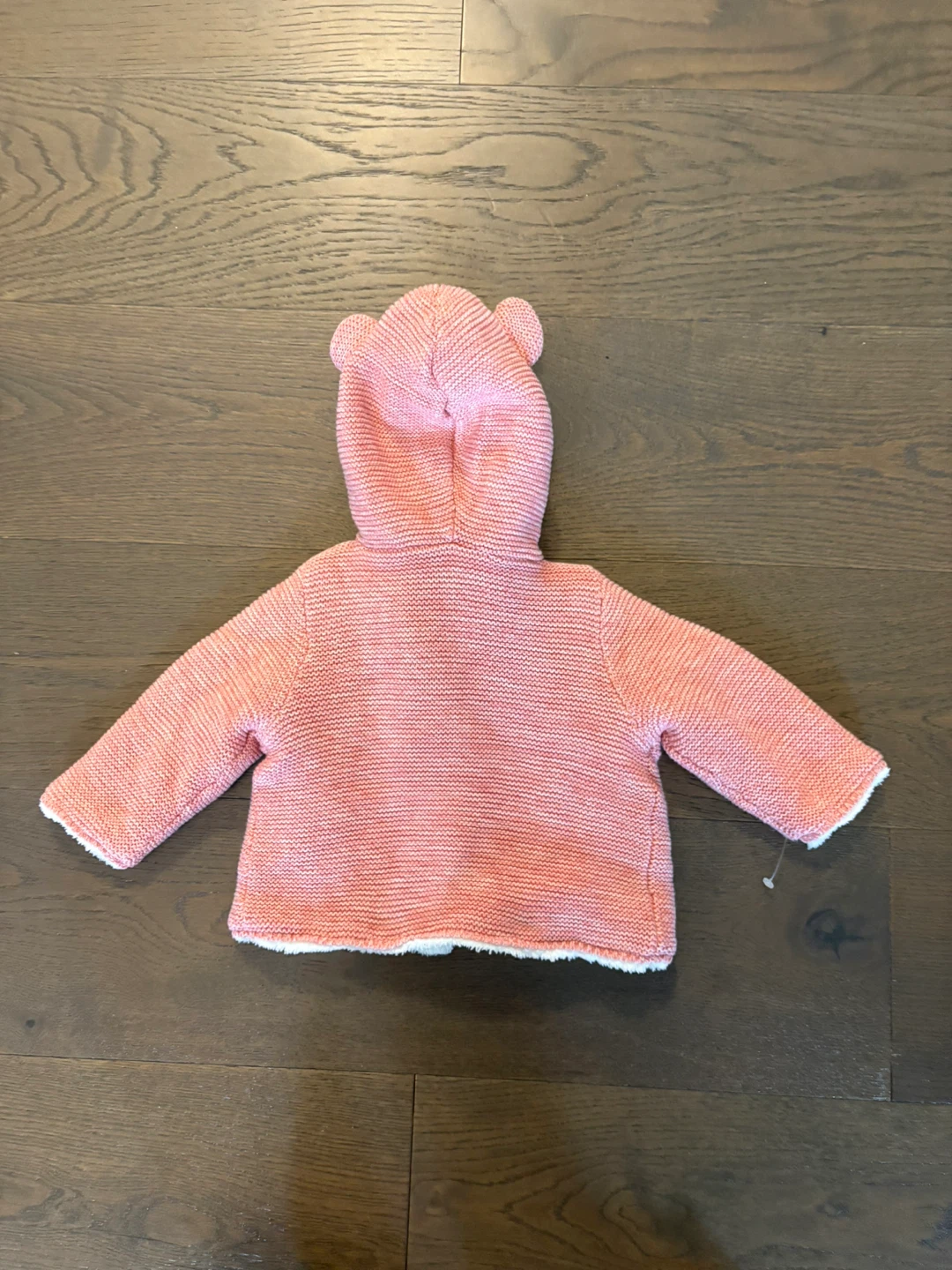Baby gap pink knit warm Sherpa jacket 6-12M NWT - photo 4