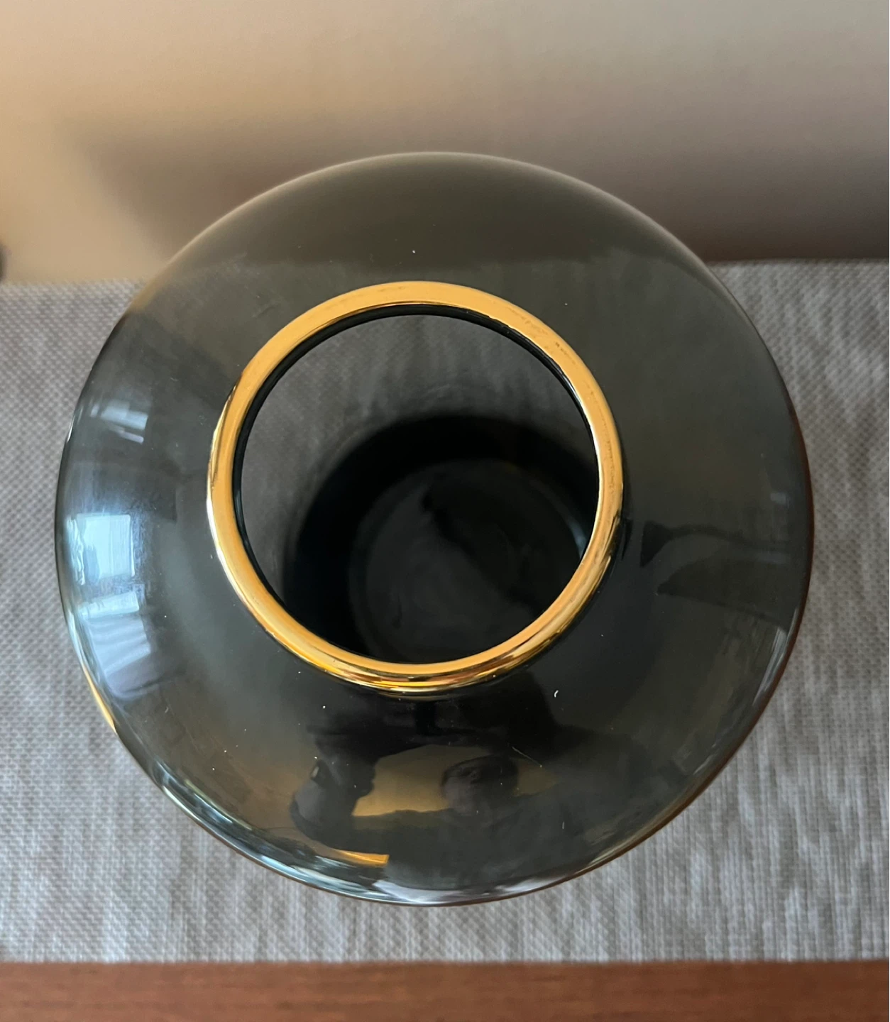 Hotel Collection Gradient Smoke Gray Glass Vase - photo 3
