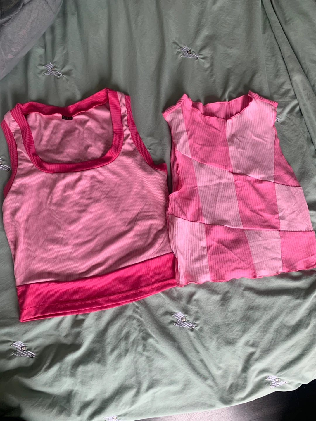 Two Pink Tank Tops