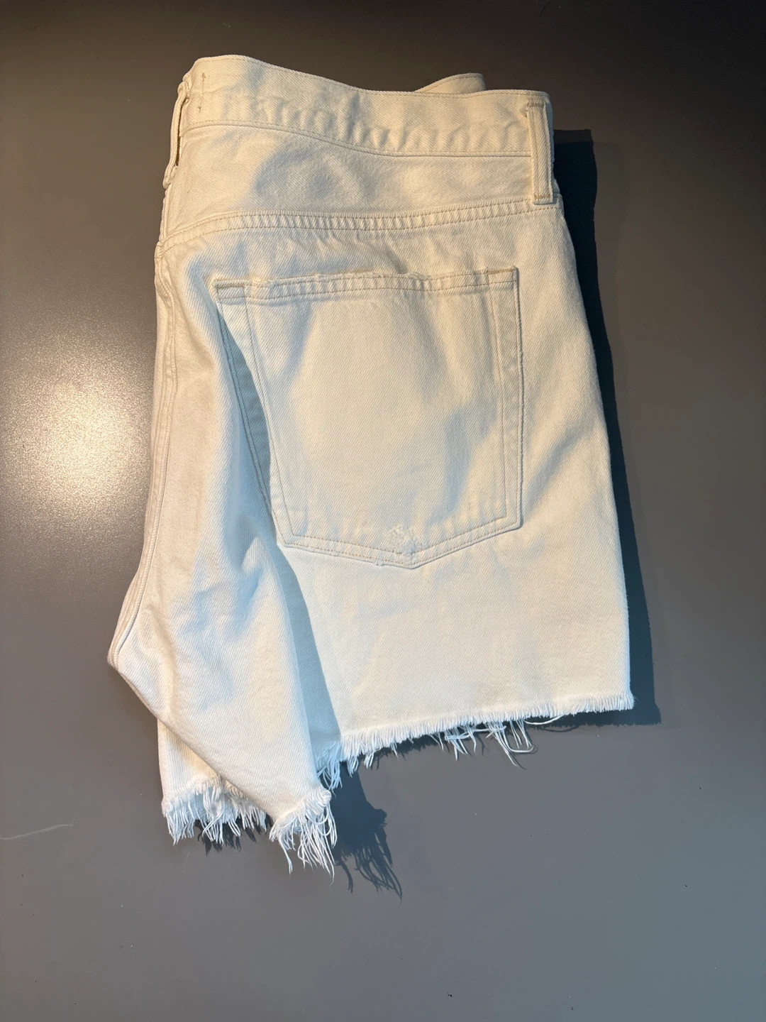 AGOLDE White Denim Cutoff shorts - photo 4