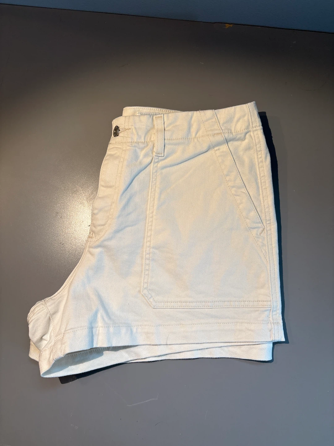 AG Adriano Goldschmied Analog Short High Rise Fit Cream - photo 4
