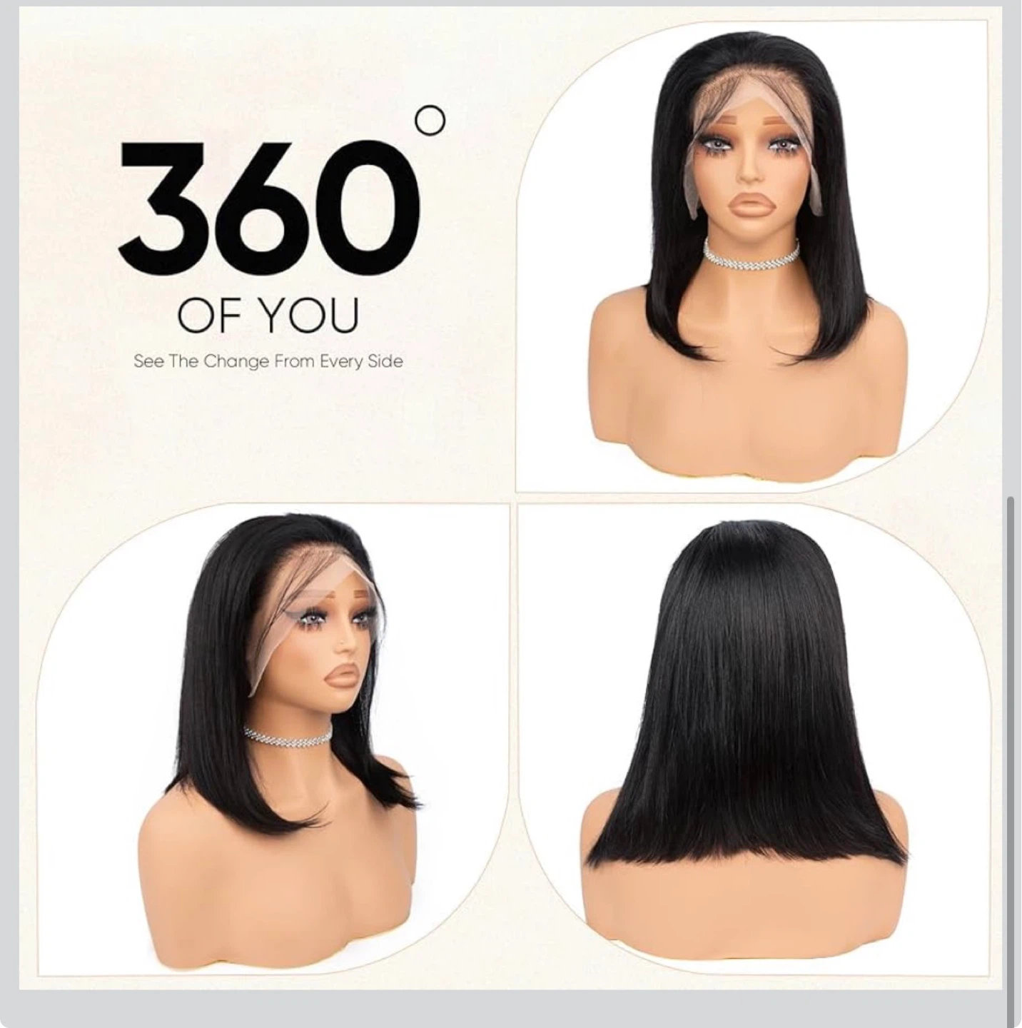 Brazilian Straight HD Lace Front Wigs - 100% Human Hair - photo 4