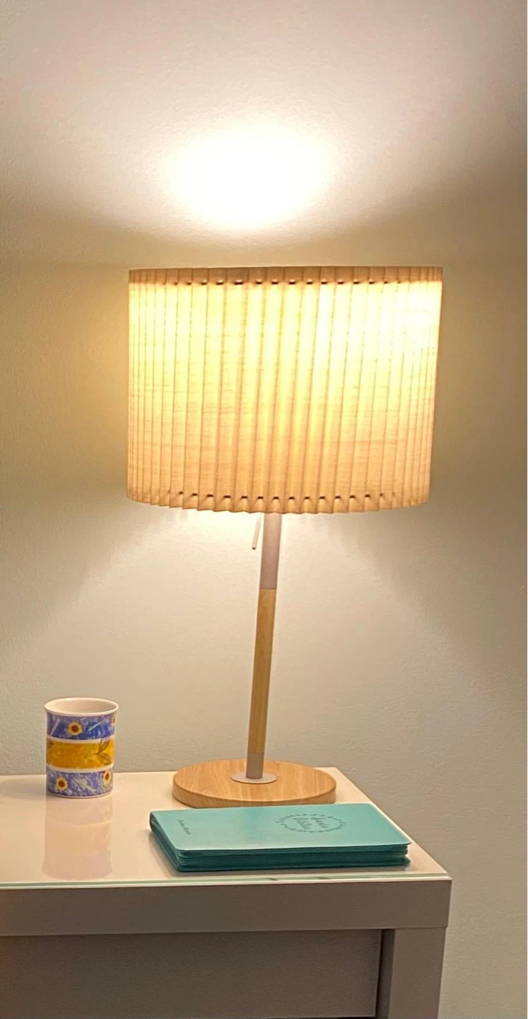 Vintage Pleated Table Lamp