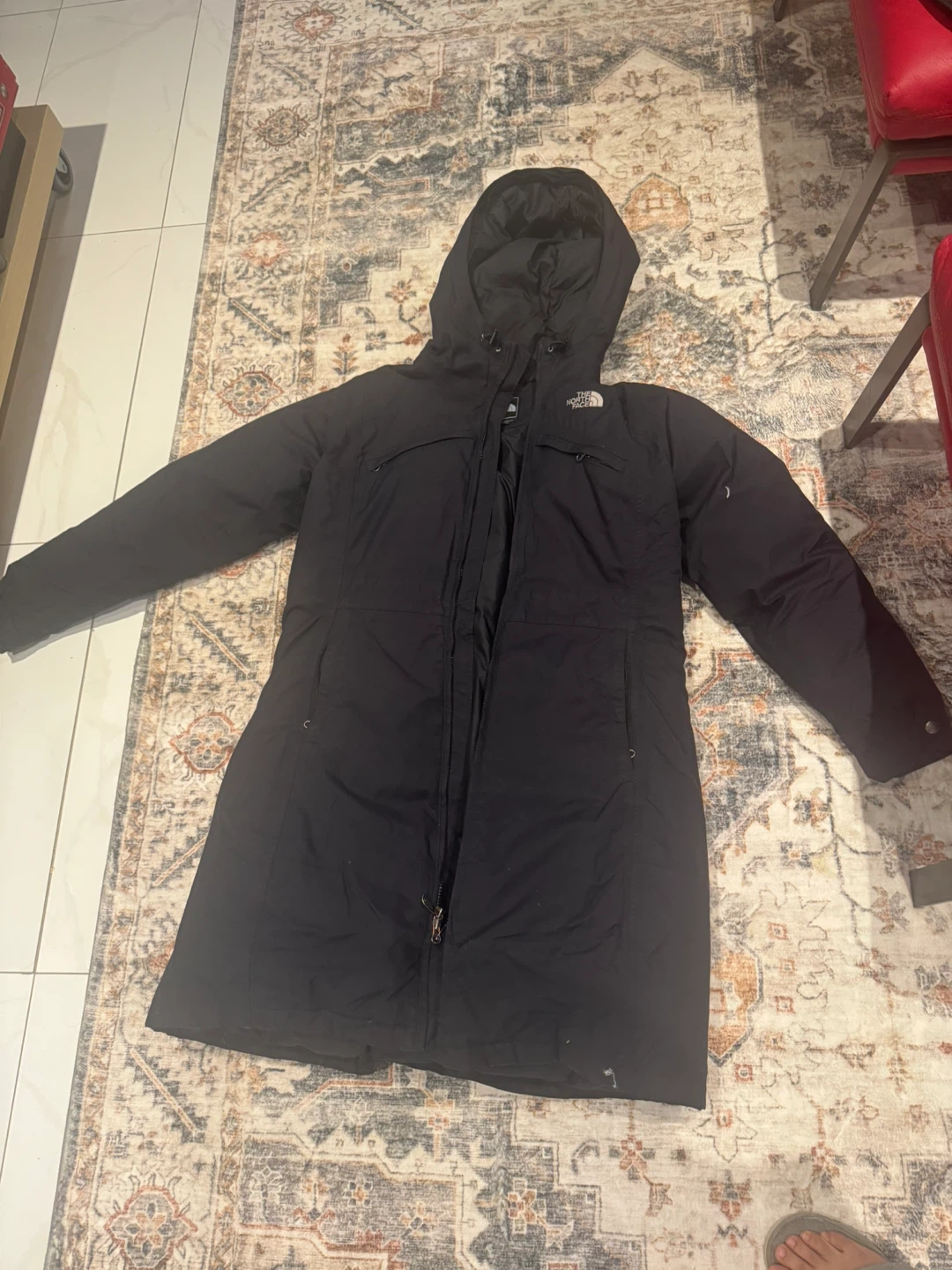 The North Face Women's Black Parka - Size L