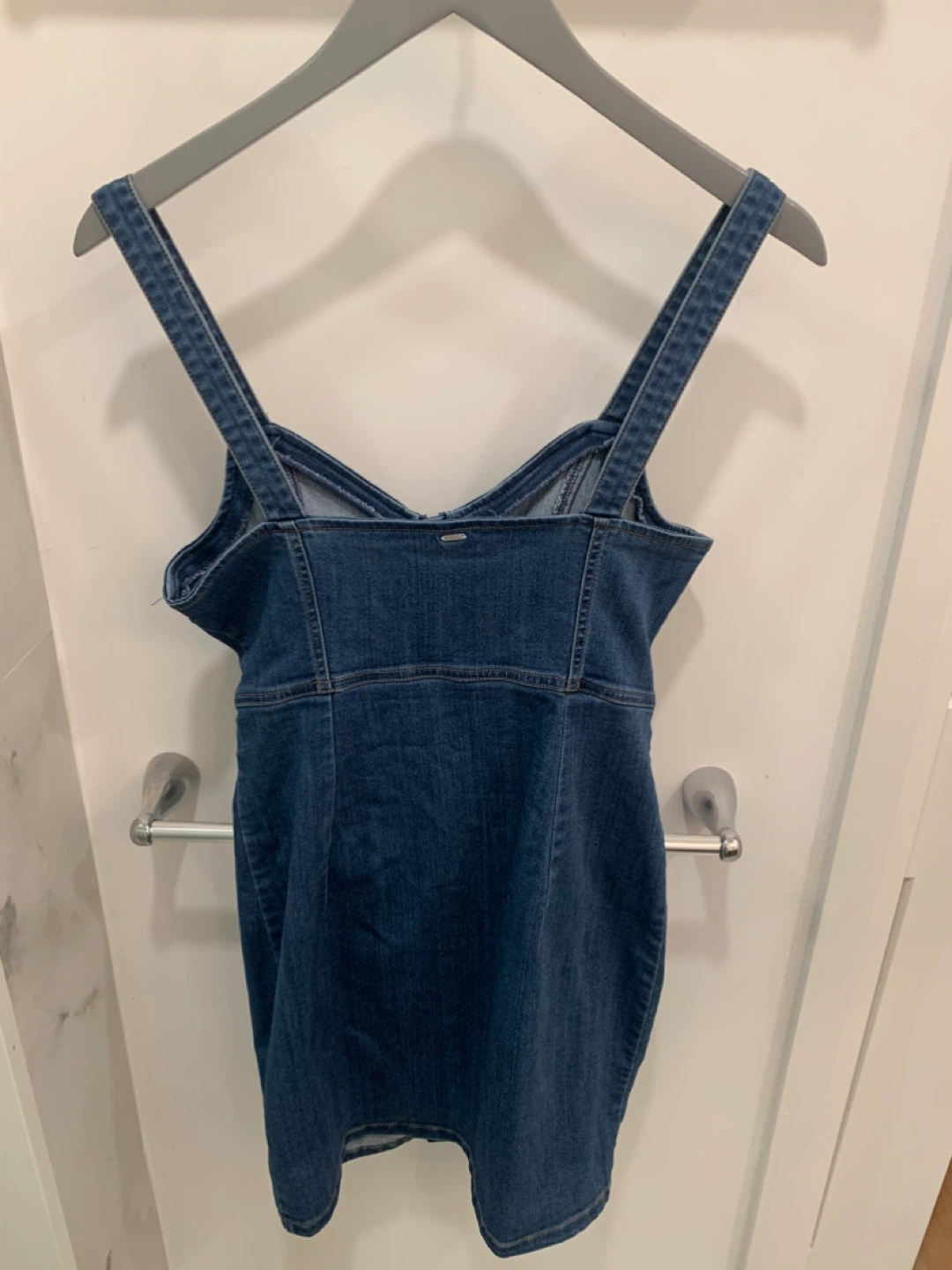 Price Firm! Guess Denim Dress with Zipper Front - Medium - photo 5