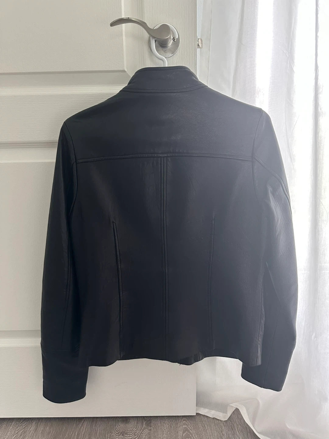 Calvin Klein Black Leather Jacket - photo 2