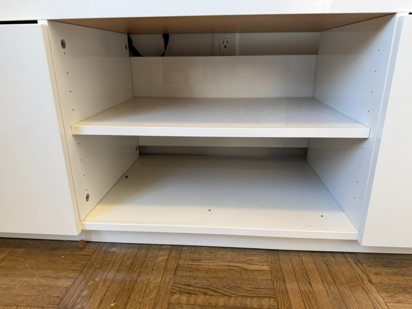 IKEA BYÅS TV Bench - High Gloss White - photo 3