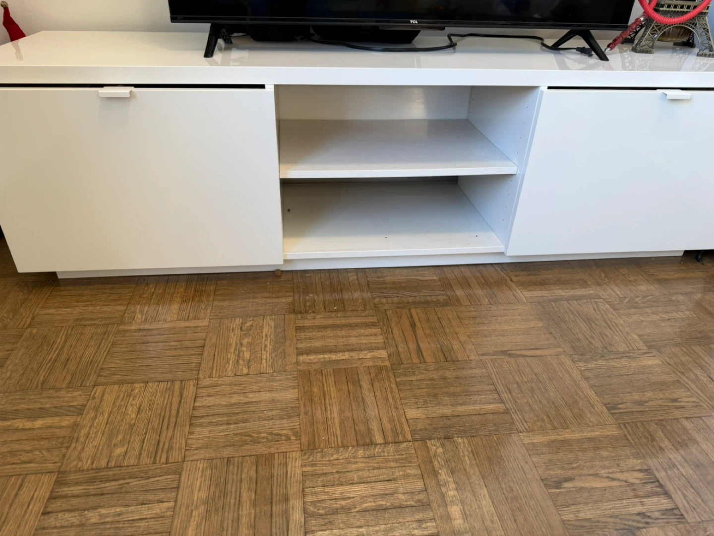 IKEA BYÅS TV Bench - High Gloss White - photo 2