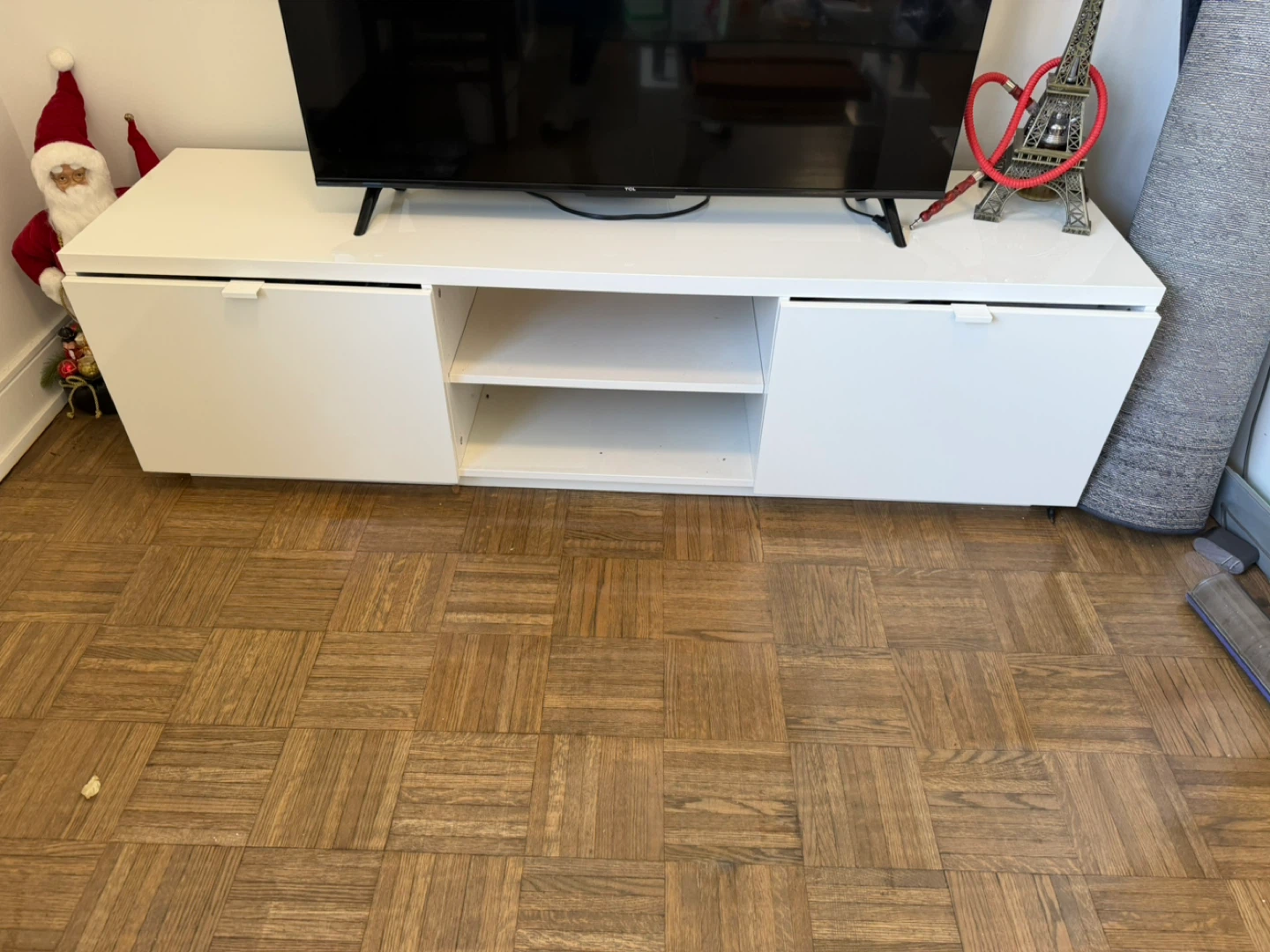 IKEA BYÅS TV Bench - High Gloss White