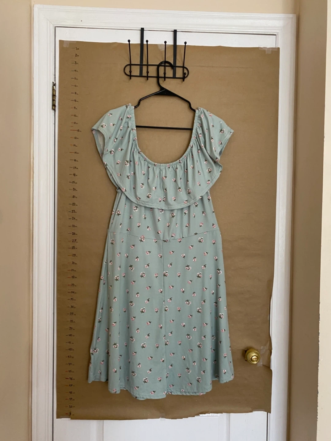Light cool mint Floral Off-the-Shoulder Dress - photo 2
