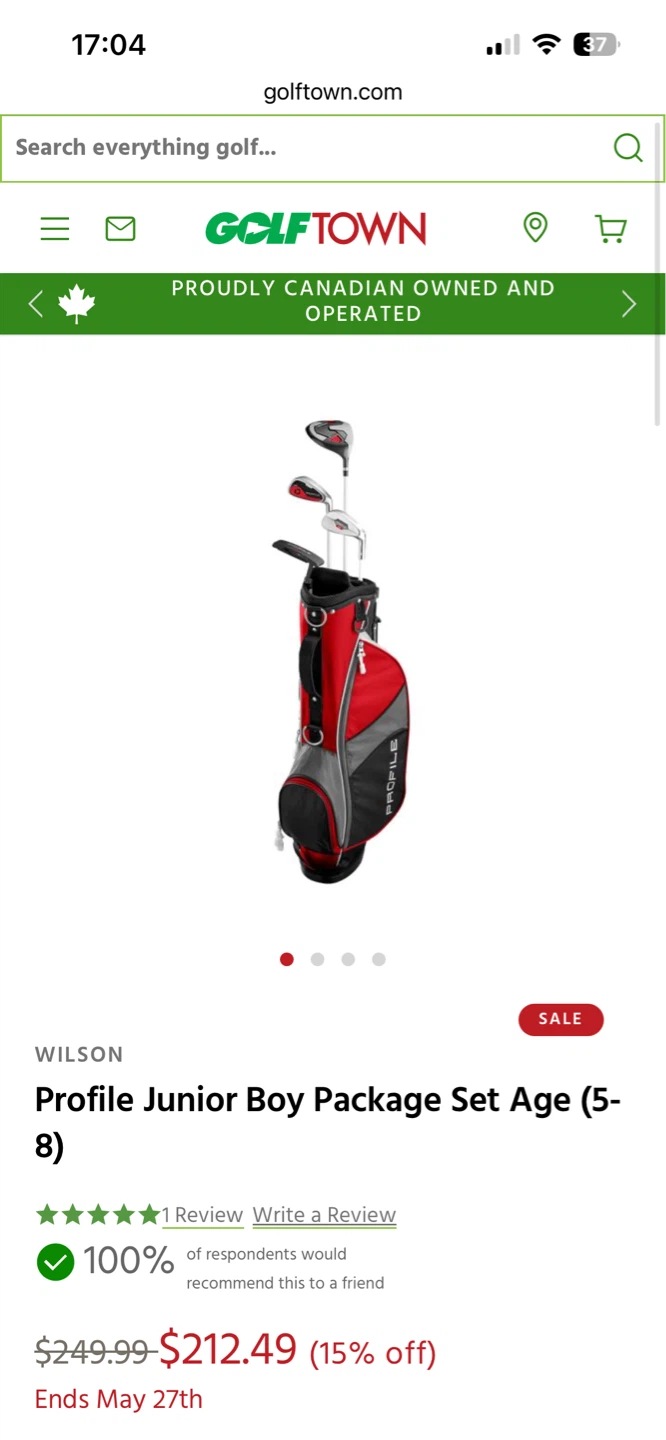 Wilson JGi Profile Junior Golf Set (Age 5-8, 40-50 inches, RH) - photo 2