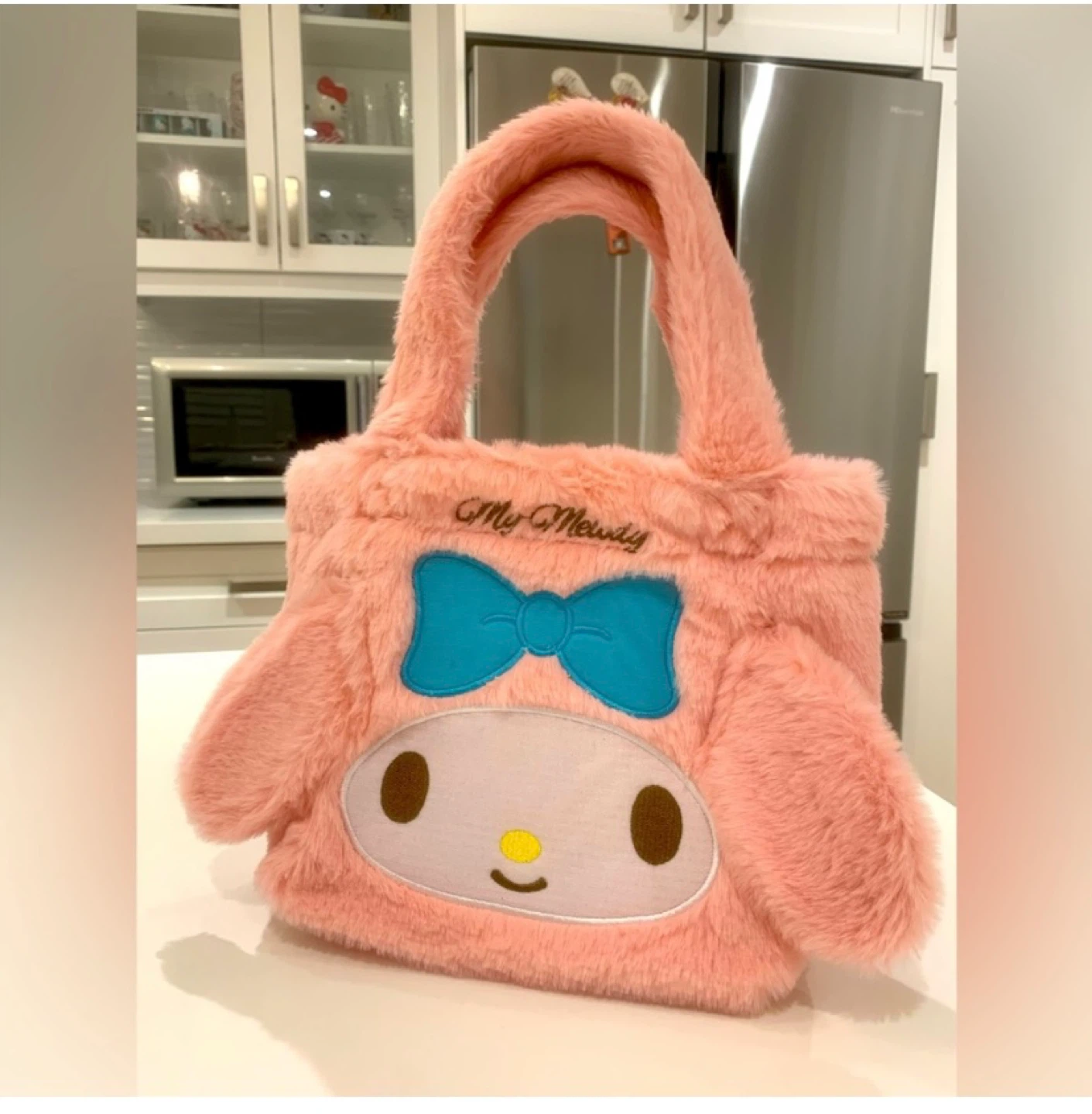 My Melody Plush Faux Fur Tote Bag Price Firm!