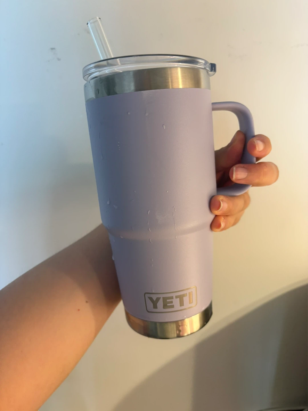 2 for $25 - Yeti Rambler Tumbler with Handle and glass Straw