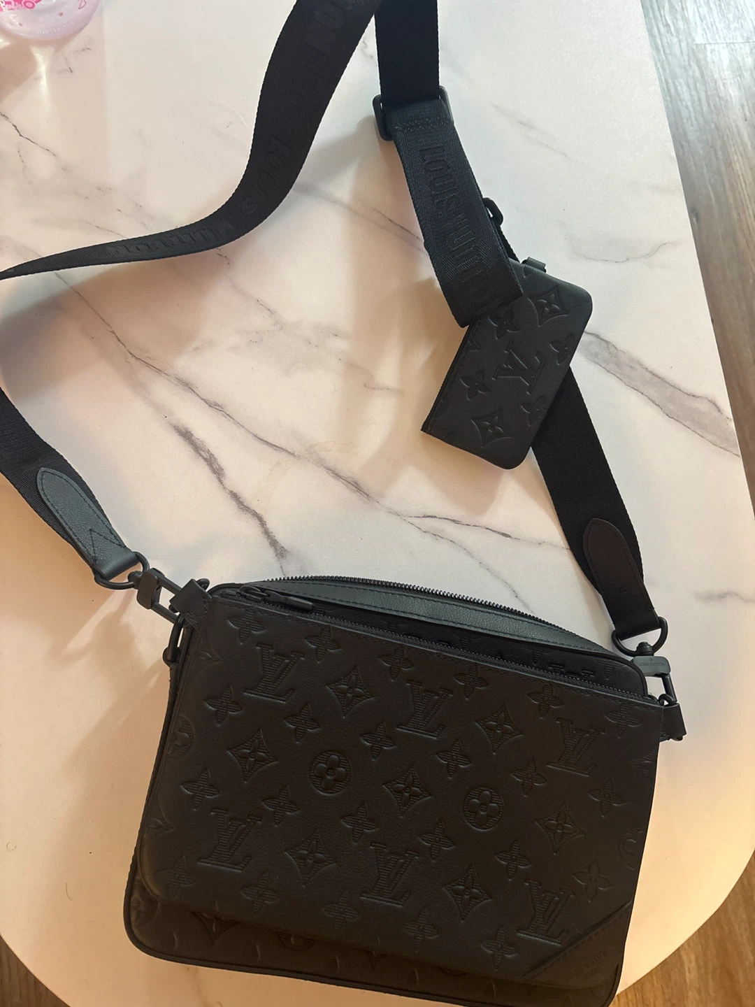 Louis Vuitton Monogram Embossed Crossbody Bag
