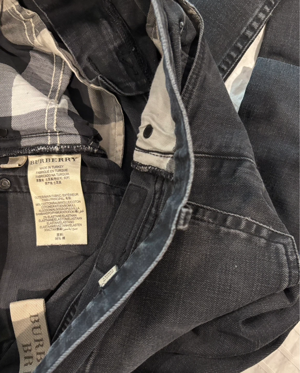 Burberry Brit Men's Jeans - Black Wash, Size 29W x 32L - photo 3