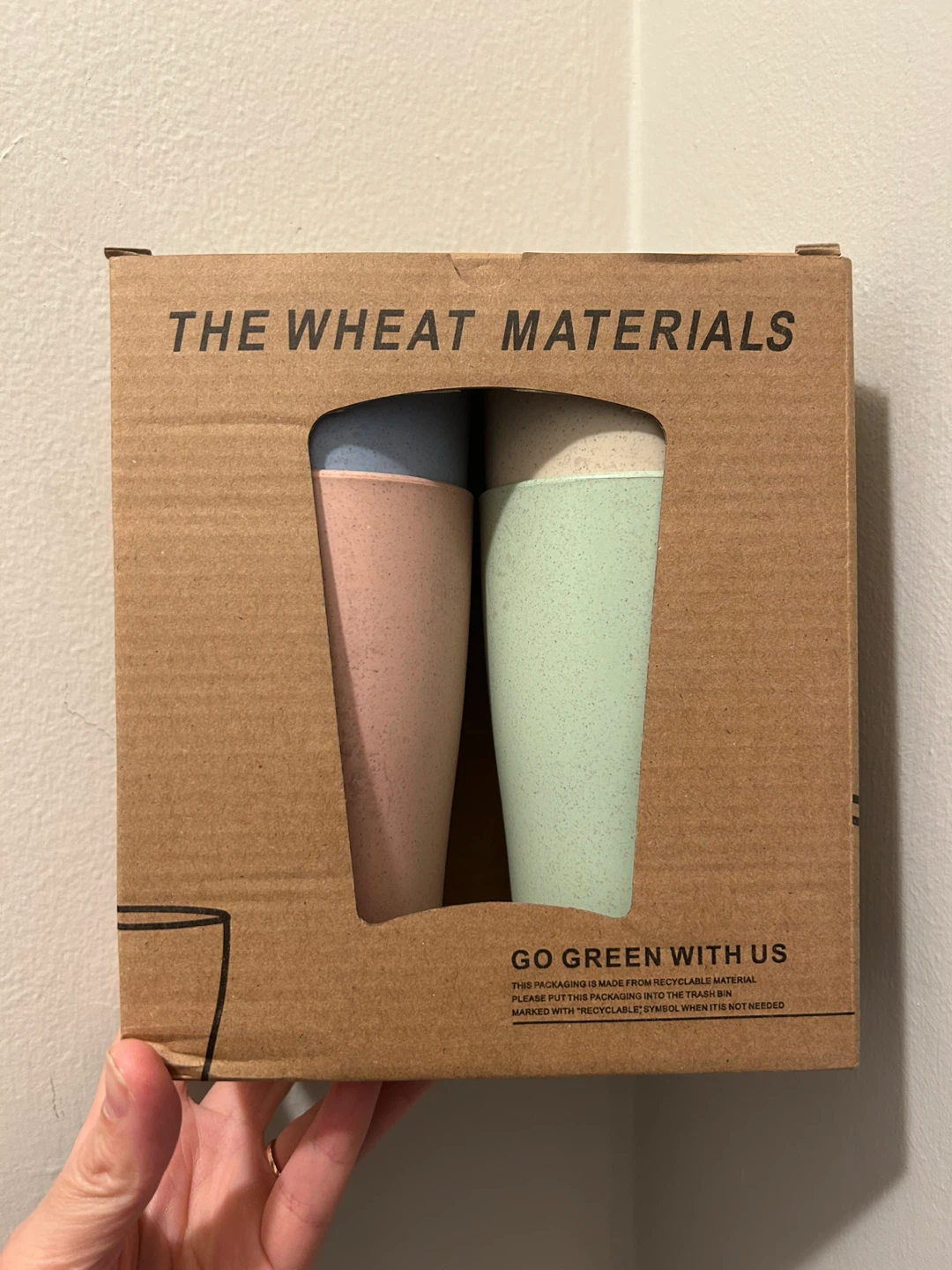 Brand New Wheat Straw Cups (4-Pack) - 2 Boxes Available