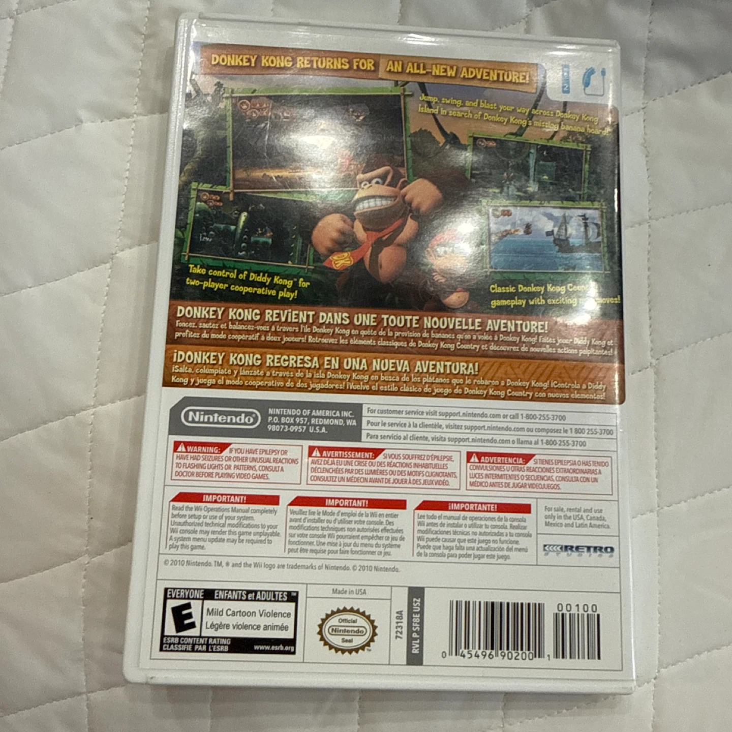 Donkey Kong Country Returns Wii Game - photo 3
