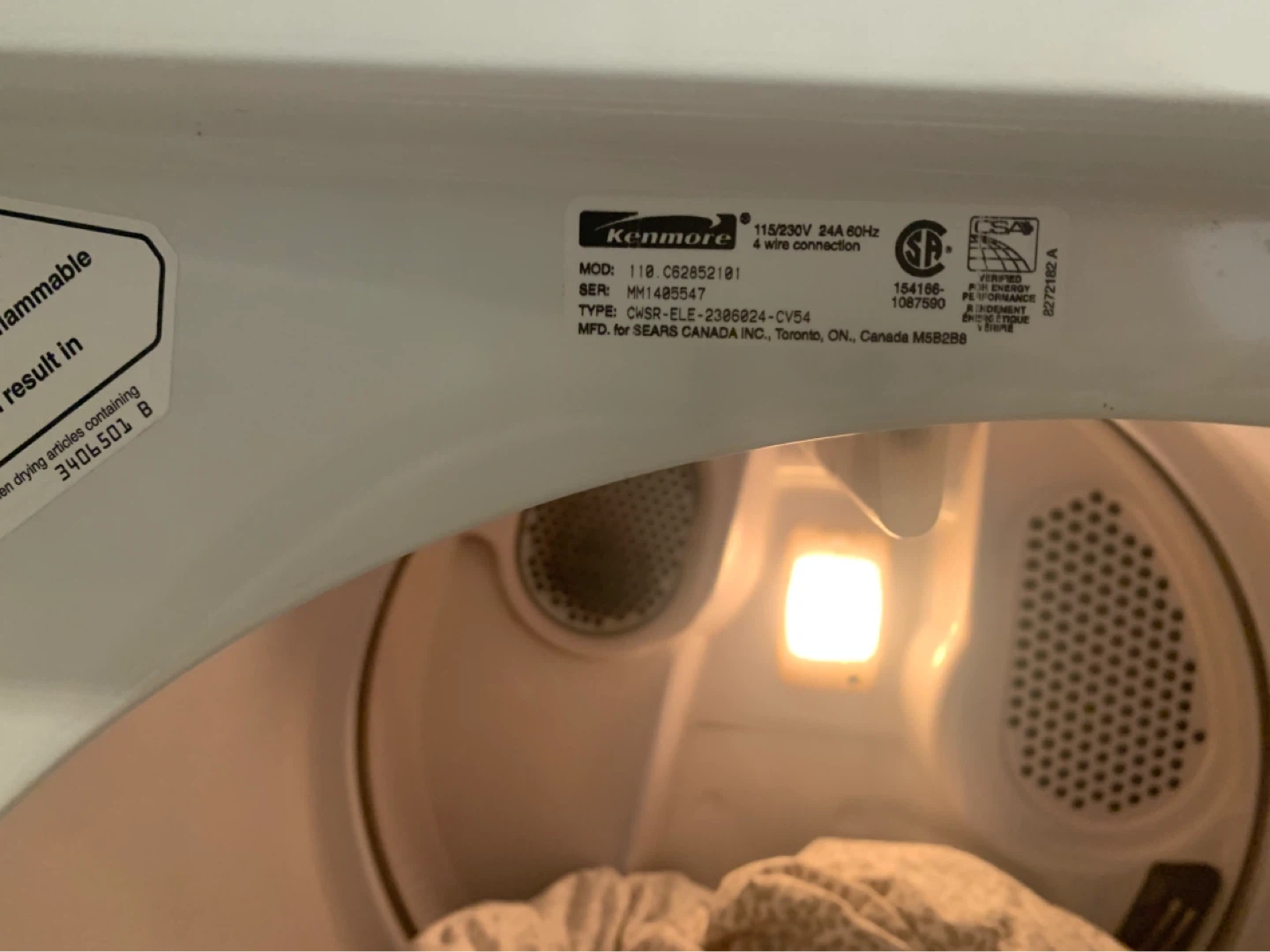 Kenmore Heavy Duty Extra Capacity Washer and Dryer - photo 3