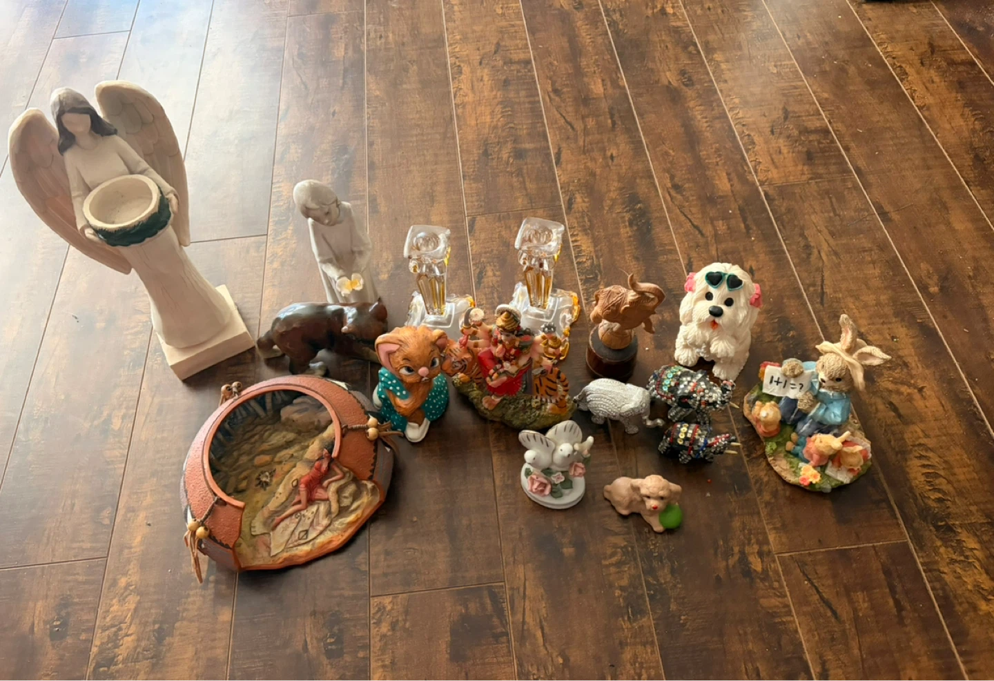 Collection of assorted decorative figurines