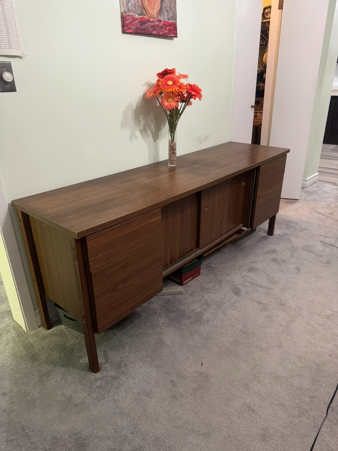 Mid-century Modern Walnut Credenza