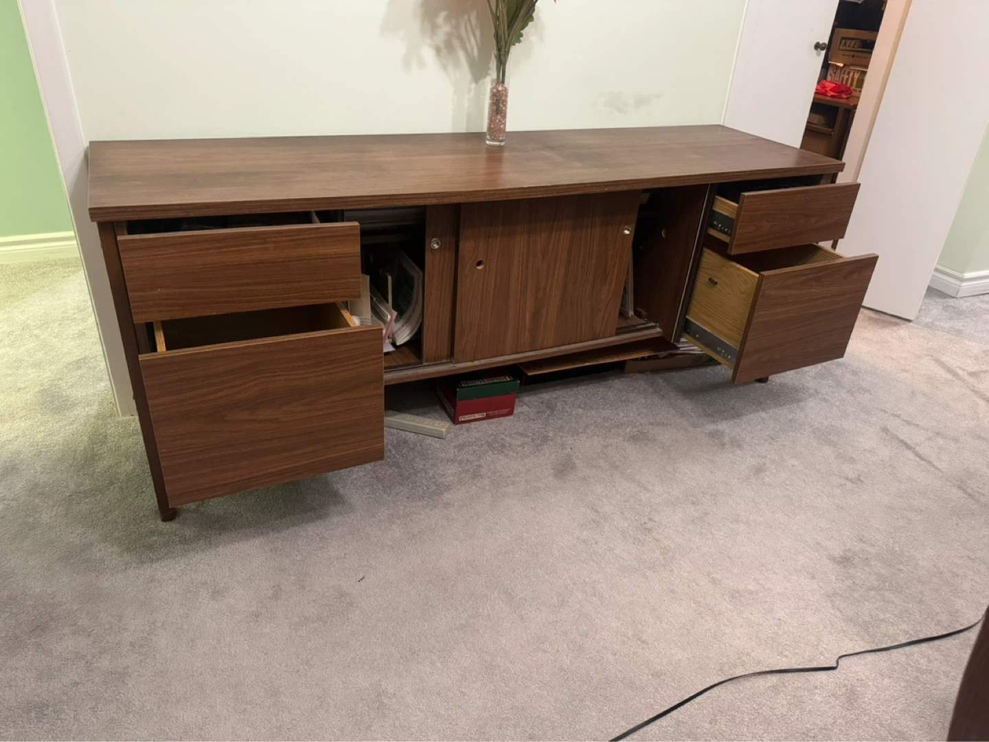 Mid-century Modern Walnut Credenza - photo 2