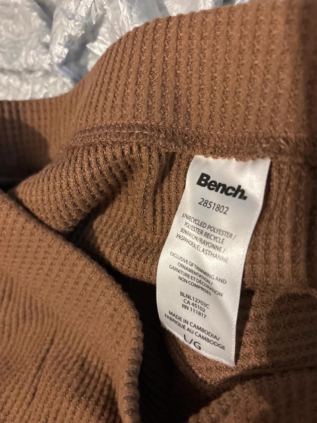 Ladies Bench Cargo Pants - L/G - Brown & White - photo 4