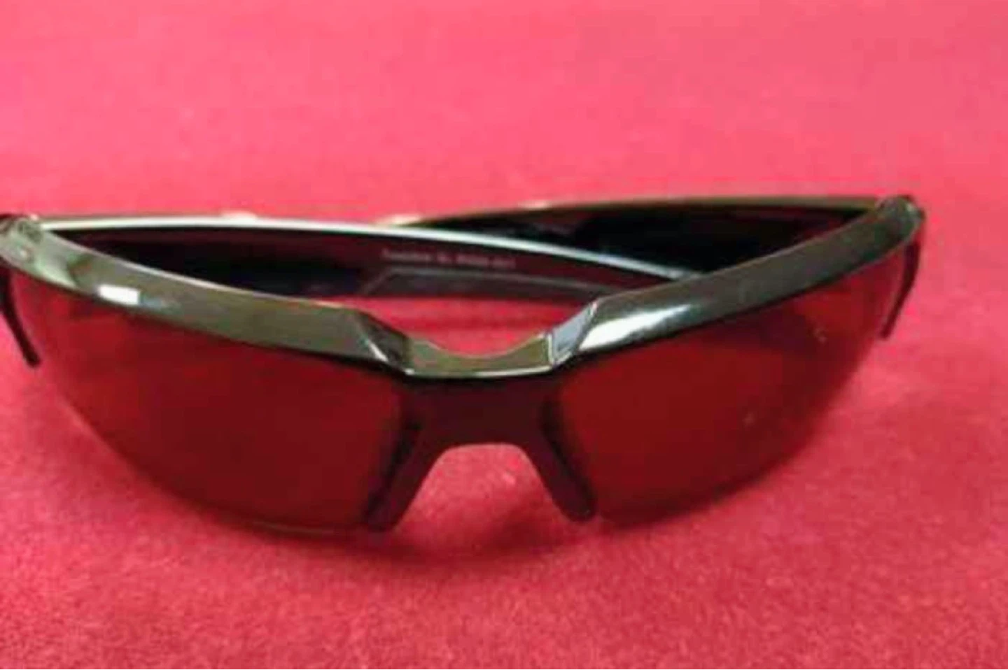 Riders Safety lightweight, wrap-around black frame Sunglasses.