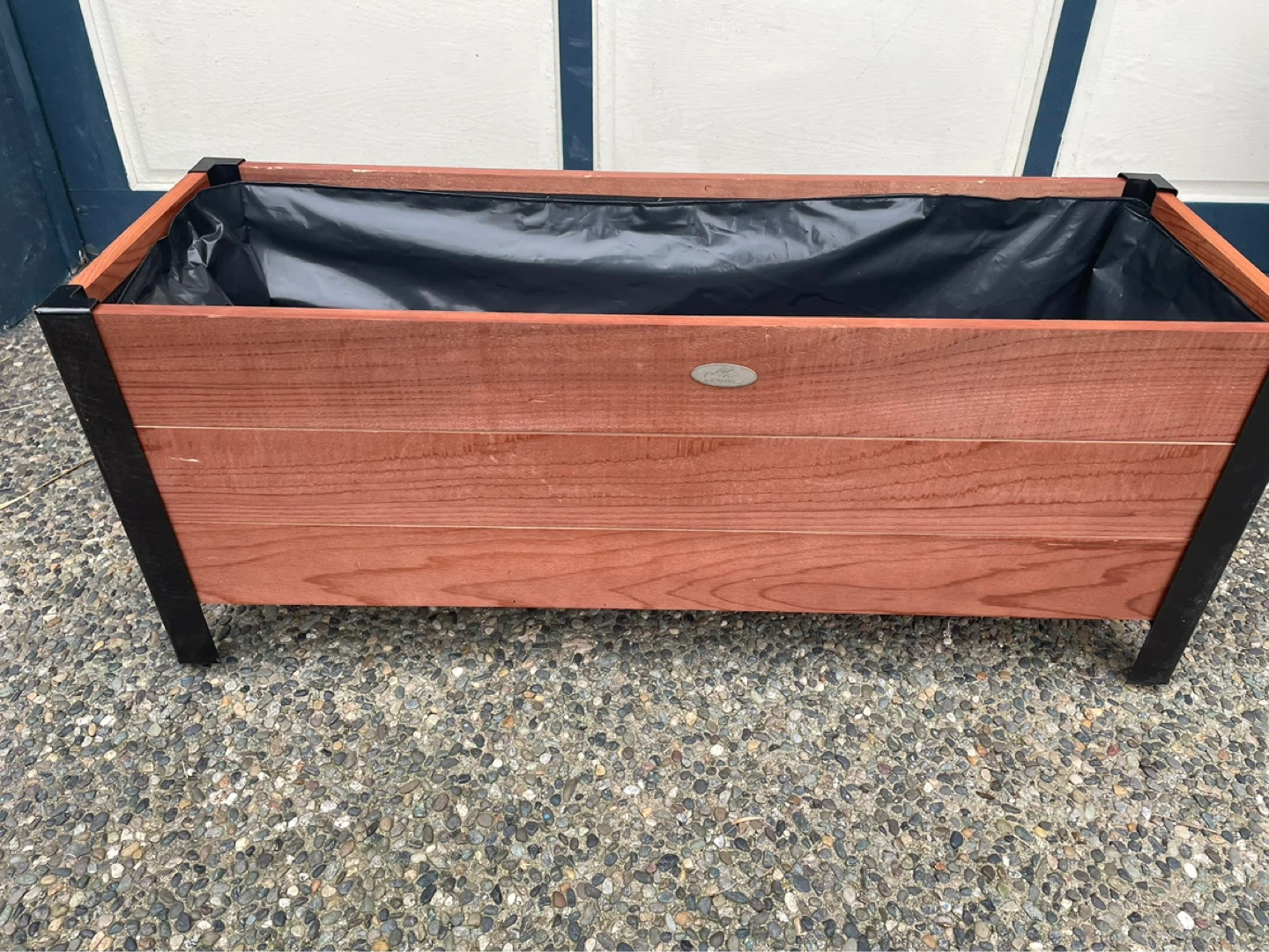 Wooden Planter Box with Metal Frame - photo 3