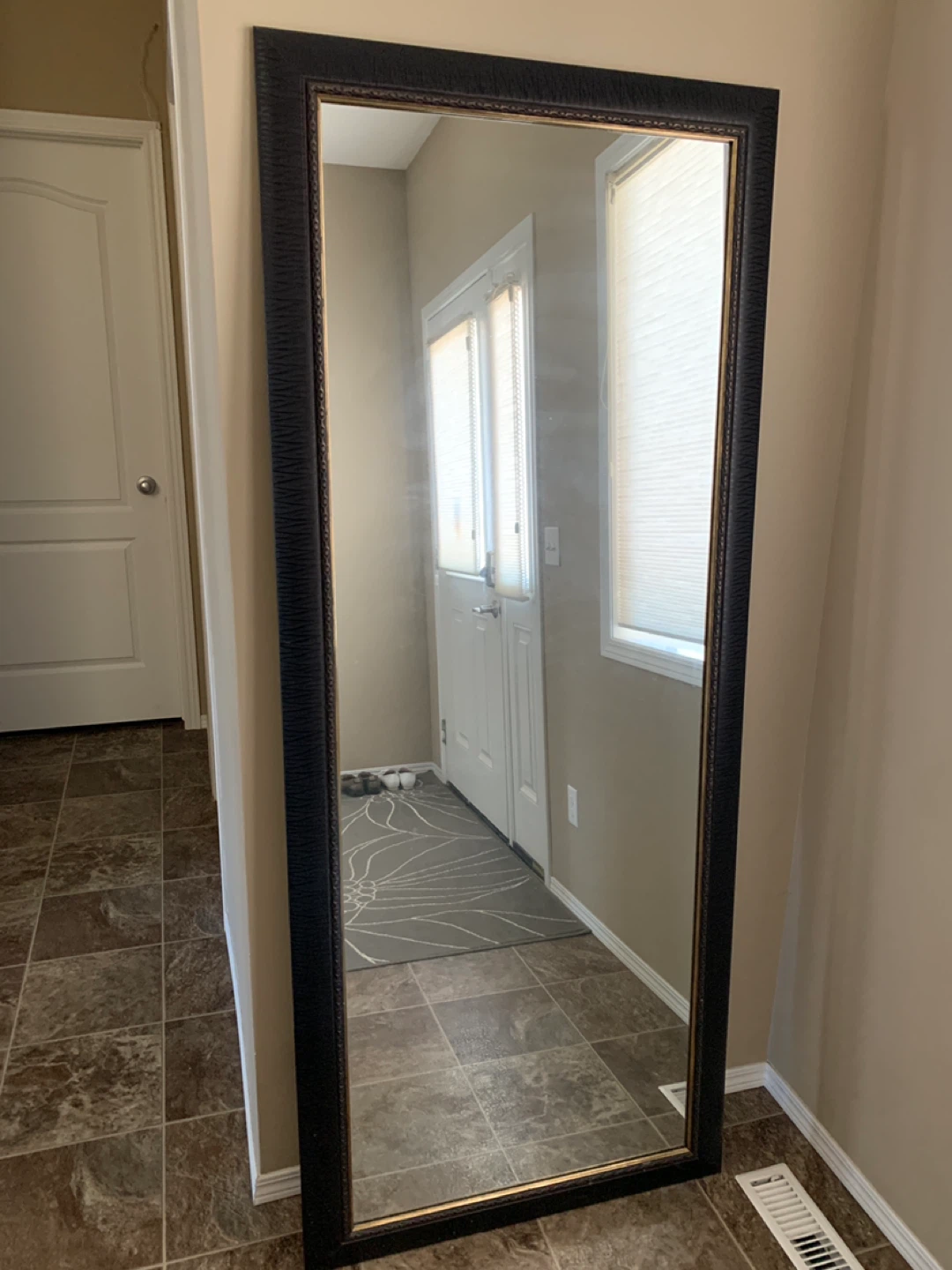Full Length Standing Mirror - Black Frame