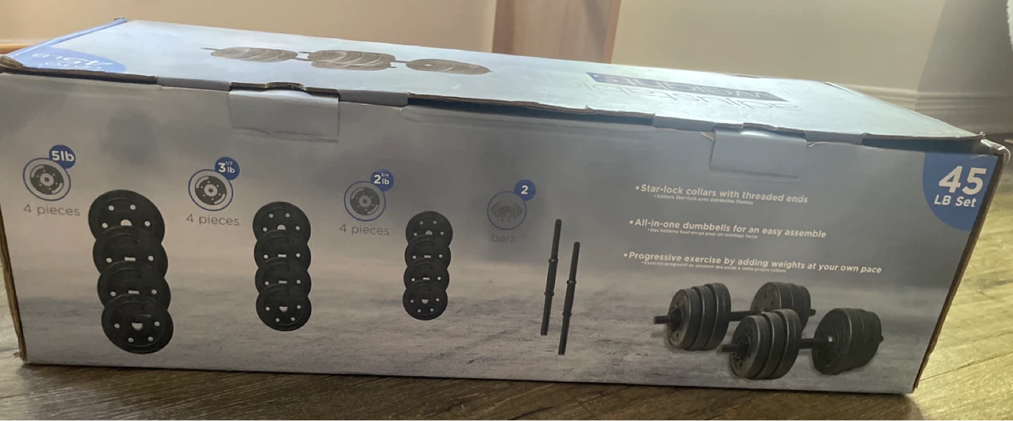 Swift 45 LB Adjustable Dumbbell Set - photo 2